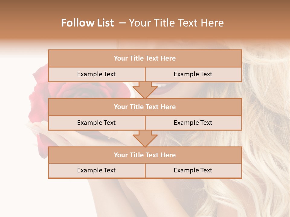 Long Lady Pretty PowerPoint Template