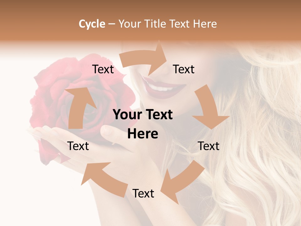 Long Lady Pretty PowerPoint Template