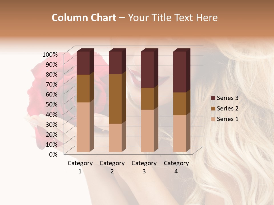 Long Lady Pretty PowerPoint Template