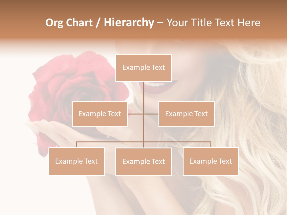 Long Lady Pretty PowerPoint Template