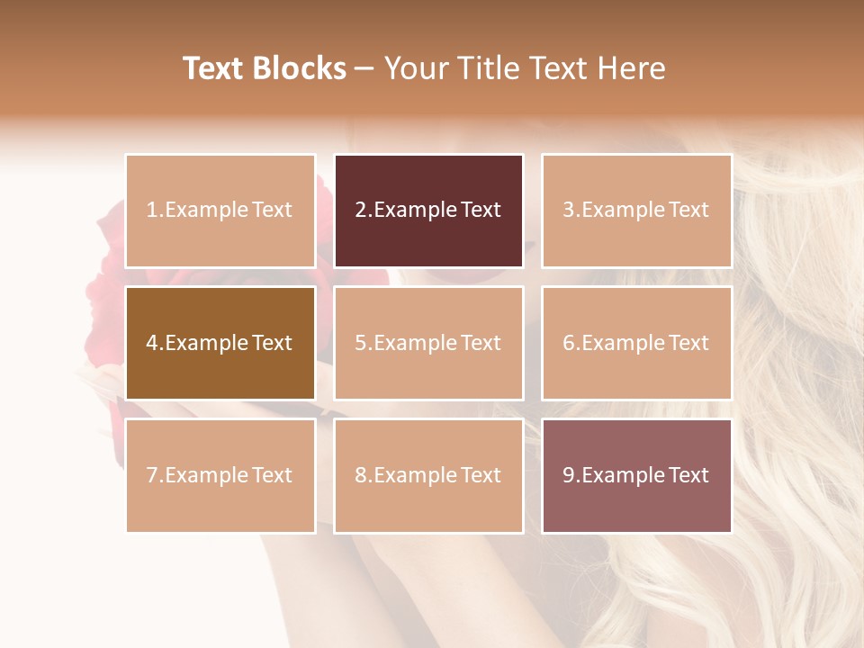 Long Lady Pretty PowerPoint Template