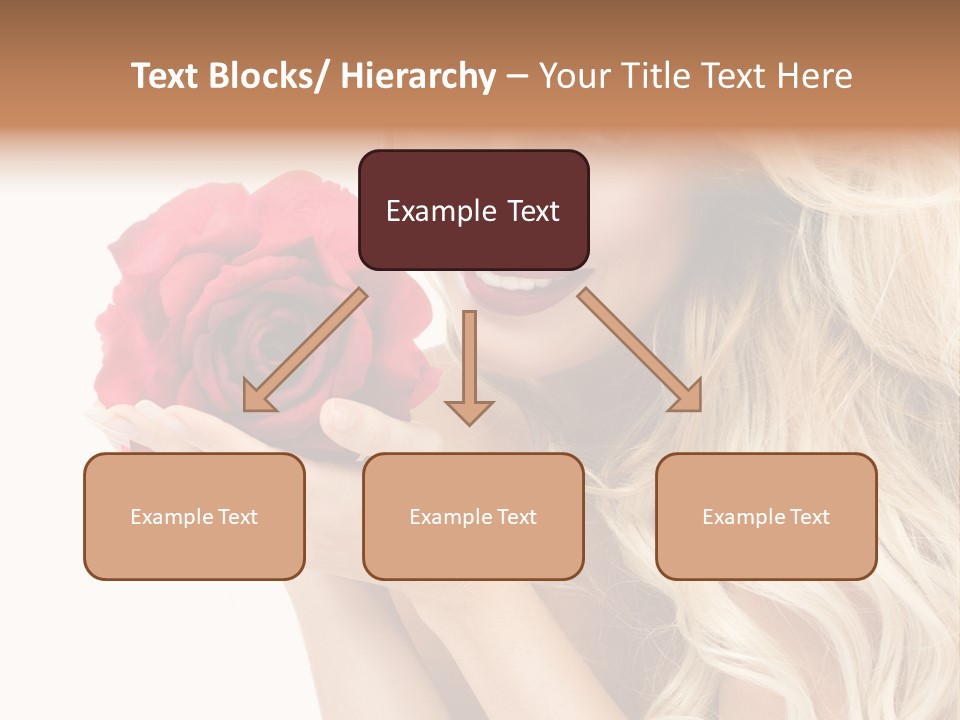 Long Lady Pretty PowerPoint Template