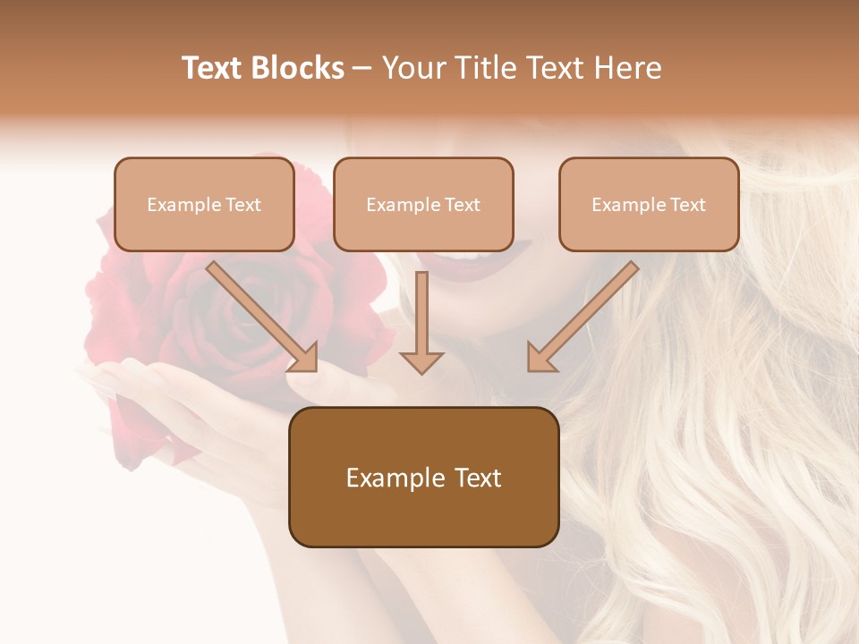 Long Lady Pretty PowerPoint Template