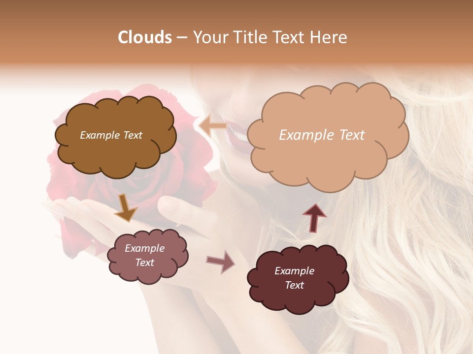 Long Lady Pretty PowerPoint Template