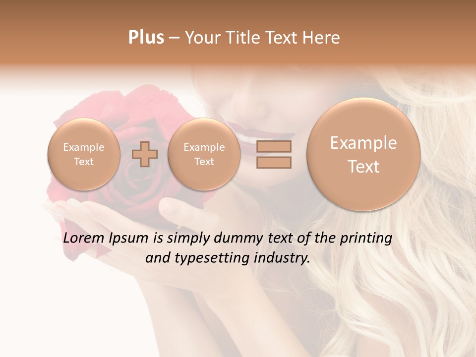 Long Lady Pretty PowerPoint Template