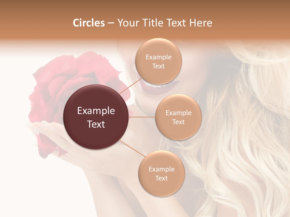 Long Lady Pretty PowerPoint Template