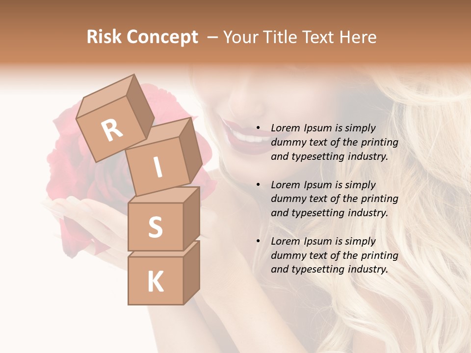 Long Lady Pretty PowerPoint Template