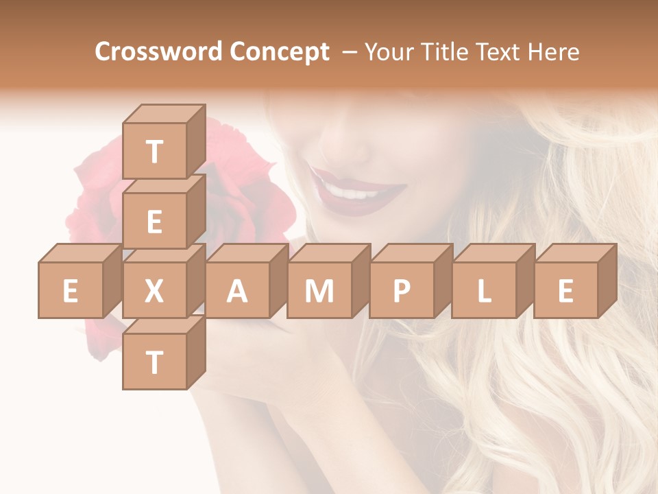 Long Lady Pretty PowerPoint Template
