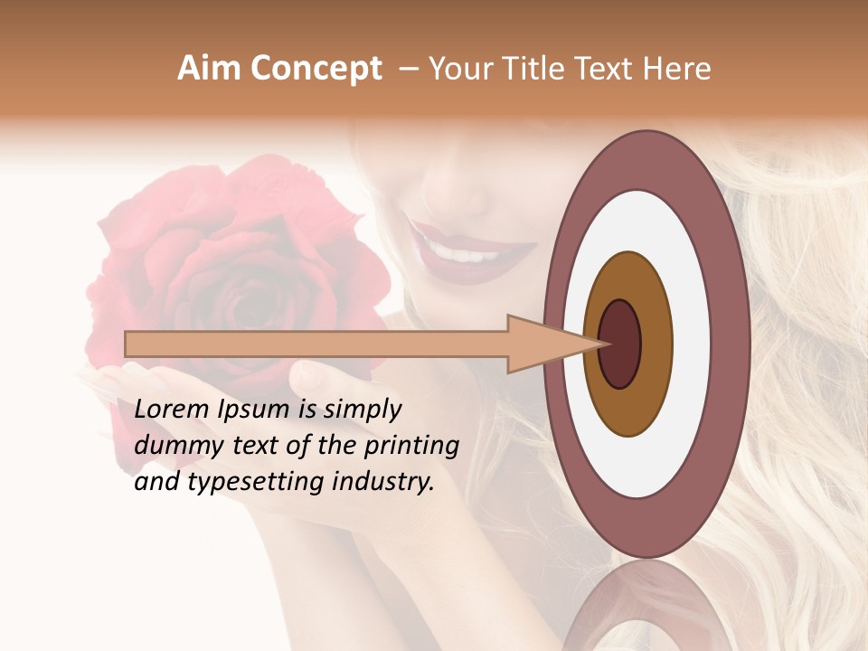 Long Lady Pretty PowerPoint Template