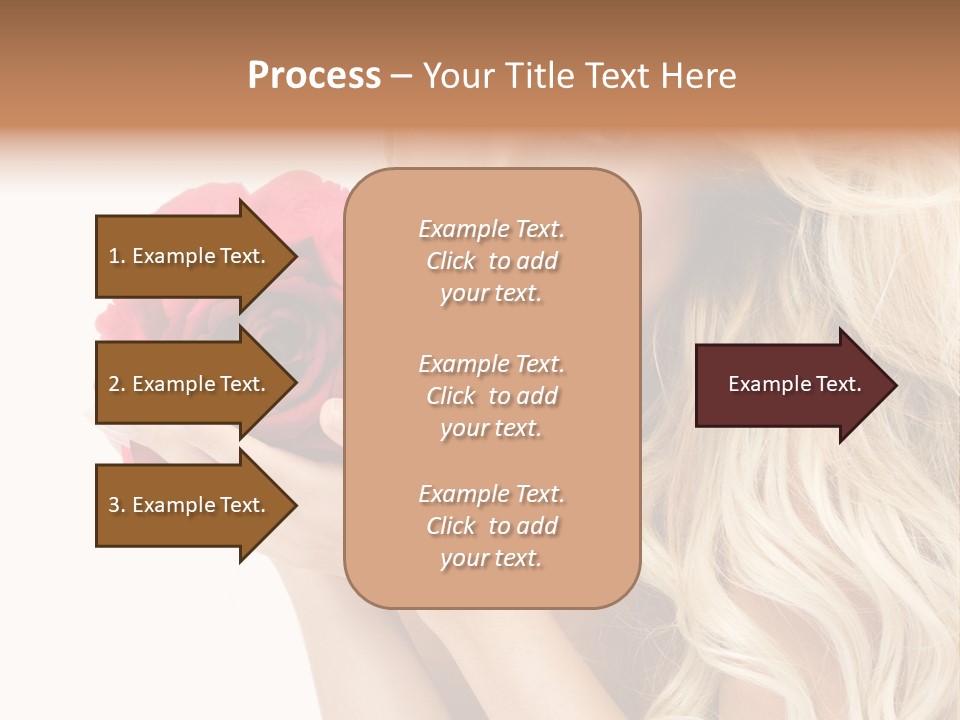 Long Lady Pretty PowerPoint Template