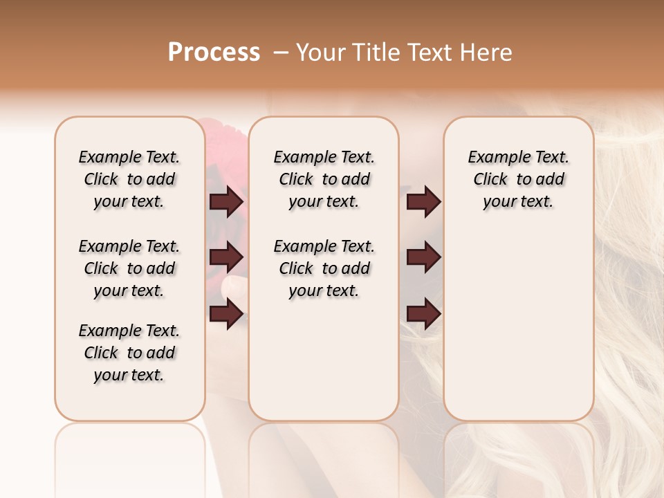 Long Lady Pretty PowerPoint Template