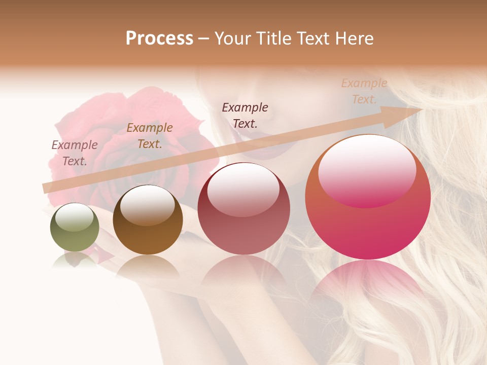 Long Lady Pretty PowerPoint Template