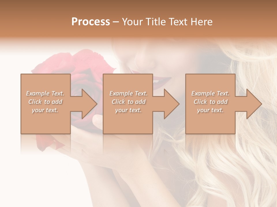 Long Lady Pretty PowerPoint Template