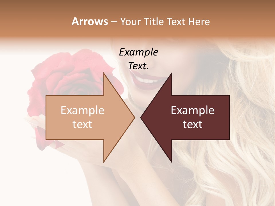 Long Lady Pretty PowerPoint Template