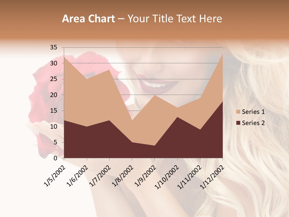 Long Lady Pretty PowerPoint Template