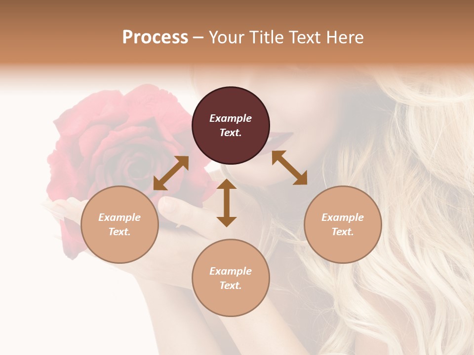 Long Lady Pretty PowerPoint Template