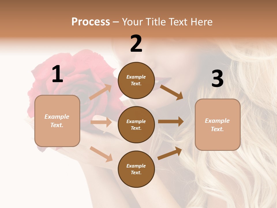 Long Lady Pretty PowerPoint Template