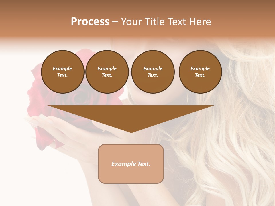Long Lady Pretty PowerPoint Template