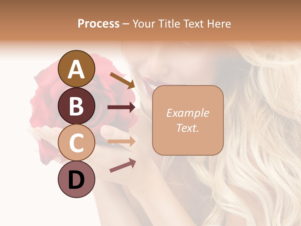 Long Lady Pretty PowerPoint Template