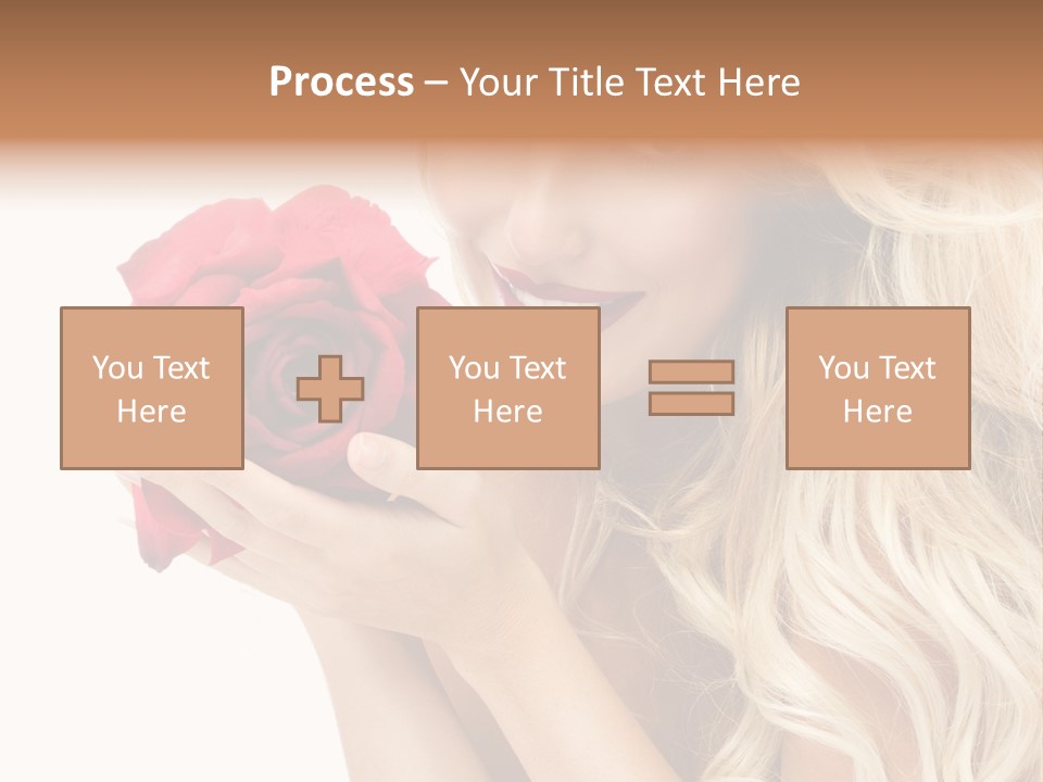 Long Lady Pretty PowerPoint Template