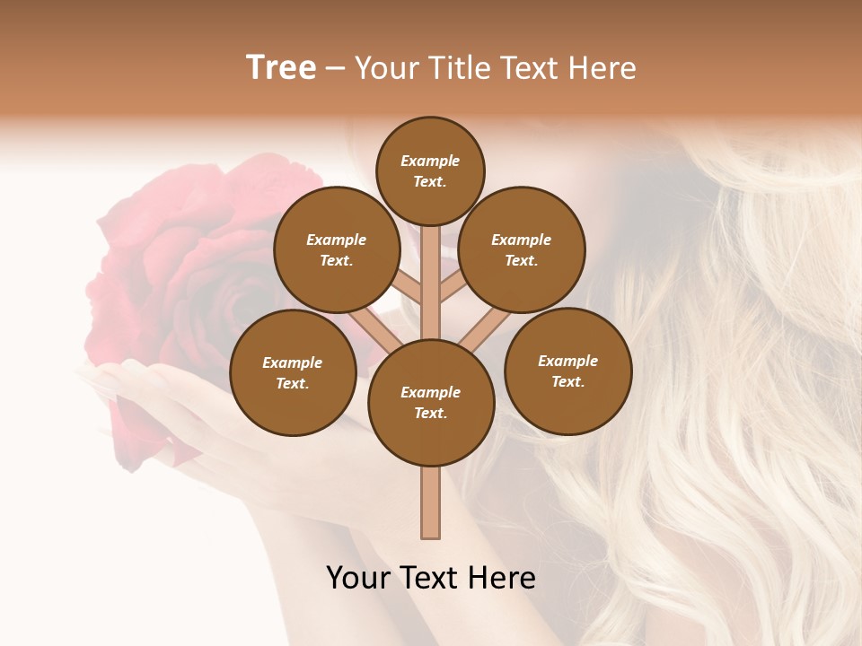 Long Lady Pretty PowerPoint Template