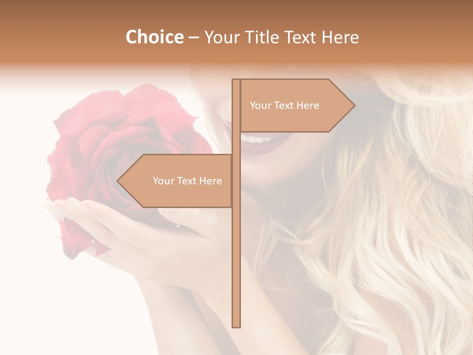 Long Lady Pretty PowerPoint Template