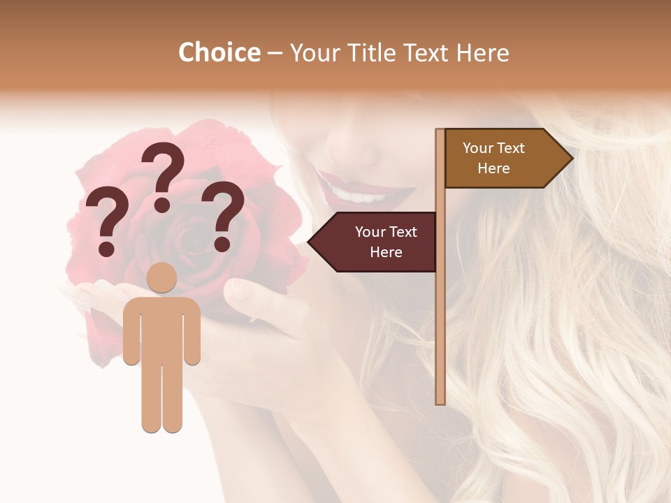 Long Lady Pretty PowerPoint Template