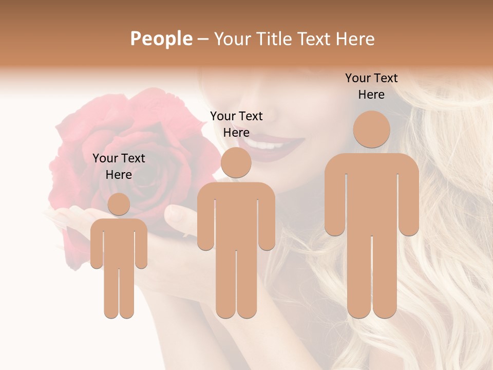 Long Lady Pretty PowerPoint Template