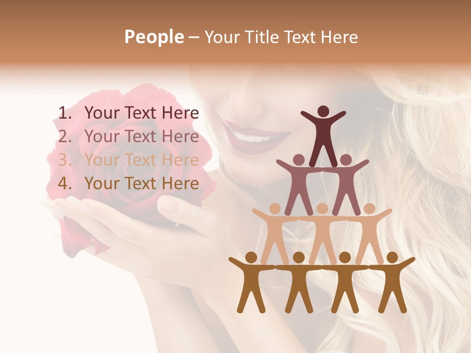 Long Lady Pretty PowerPoint Template