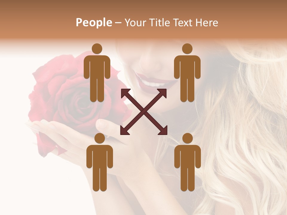 Long Lady Pretty PowerPoint Template