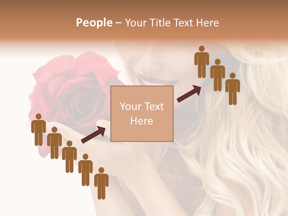 Long Lady Pretty PowerPoint Template