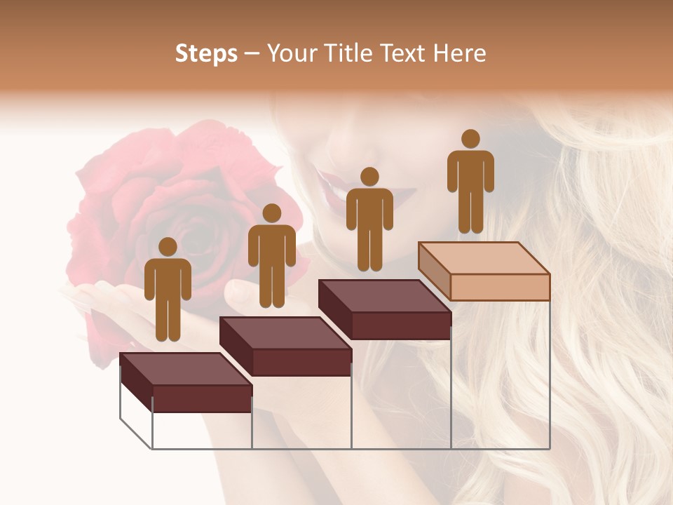 Long Lady Pretty PowerPoint Template