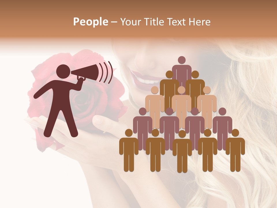 Long Lady Pretty PowerPoint Template