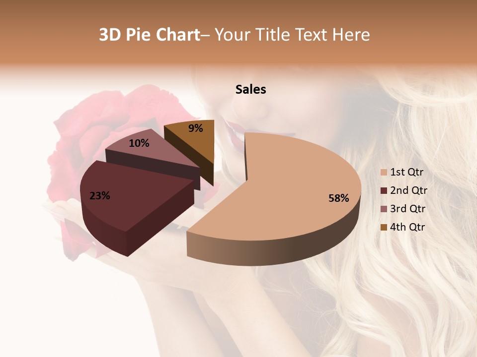 Long Lady Pretty PowerPoint Template