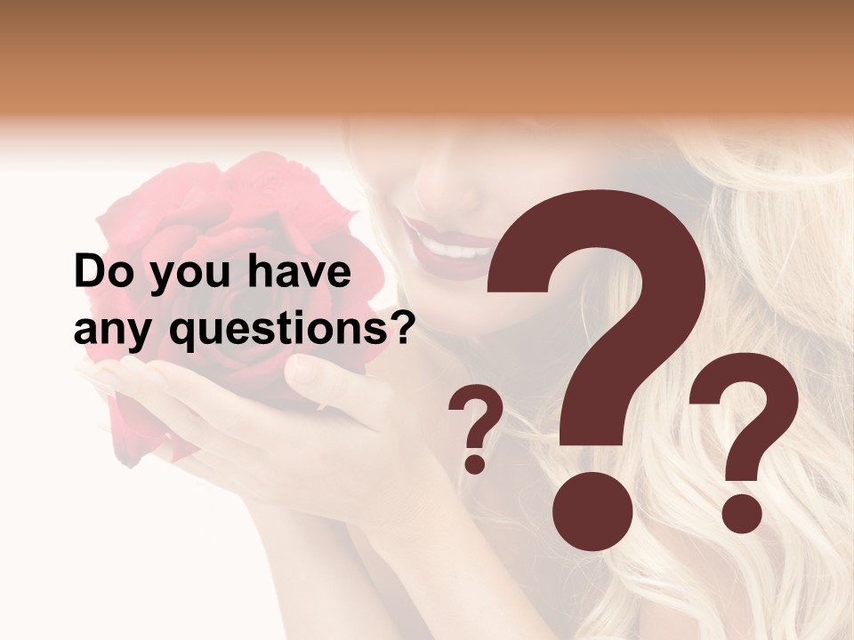 Long Lady Pretty PowerPoint Template