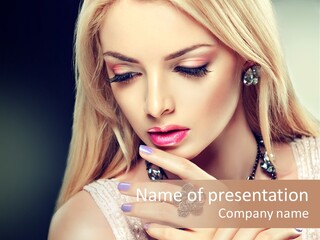 Beauty Gloss Color PowerPoint Template