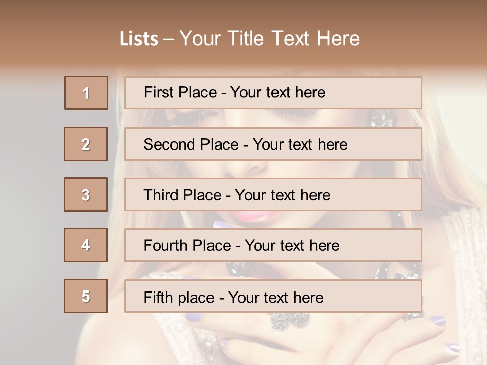 Beauty Gloss Color PowerPoint Template