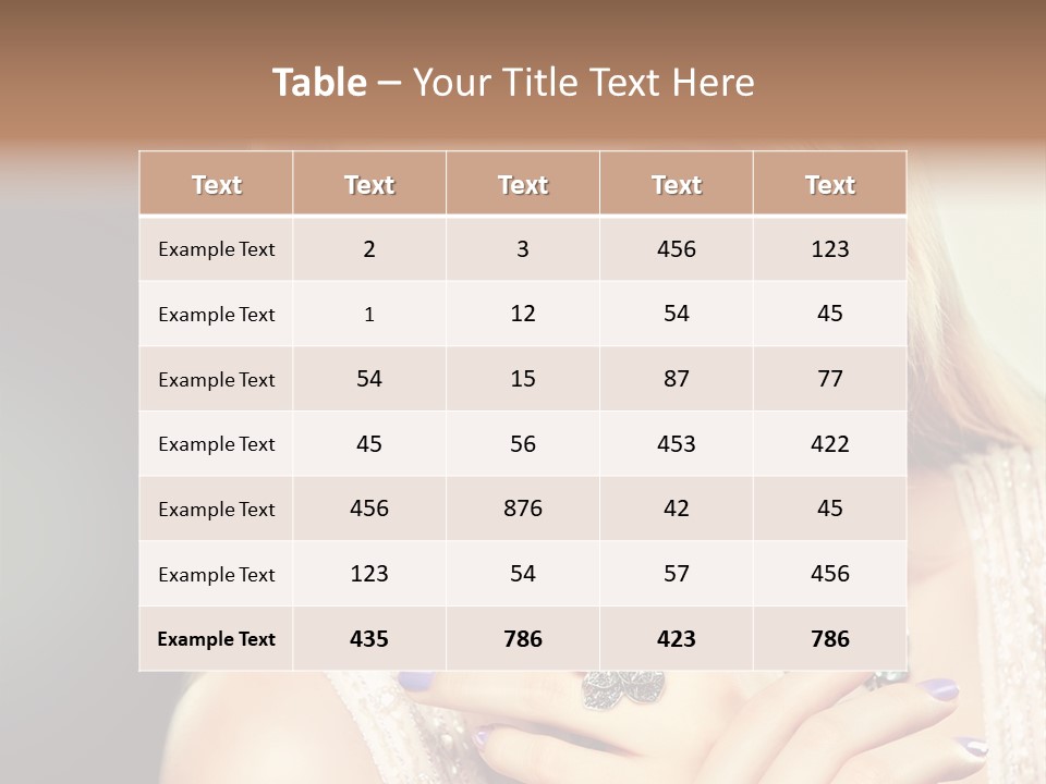 Beauty Gloss Color PowerPoint Template