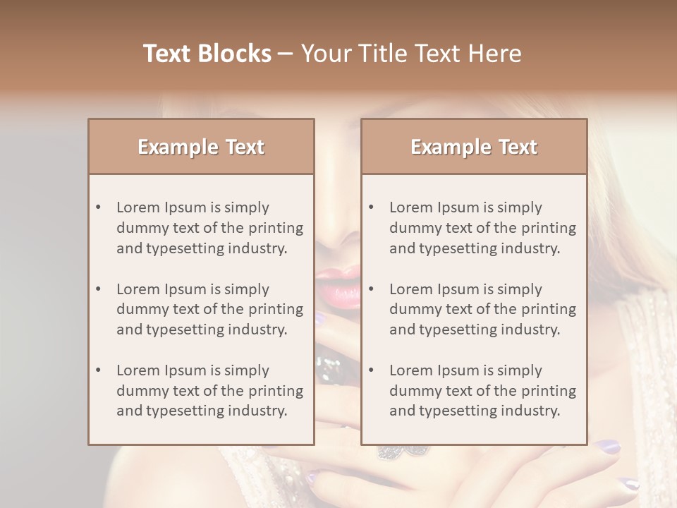 Beauty Gloss Color PowerPoint Template