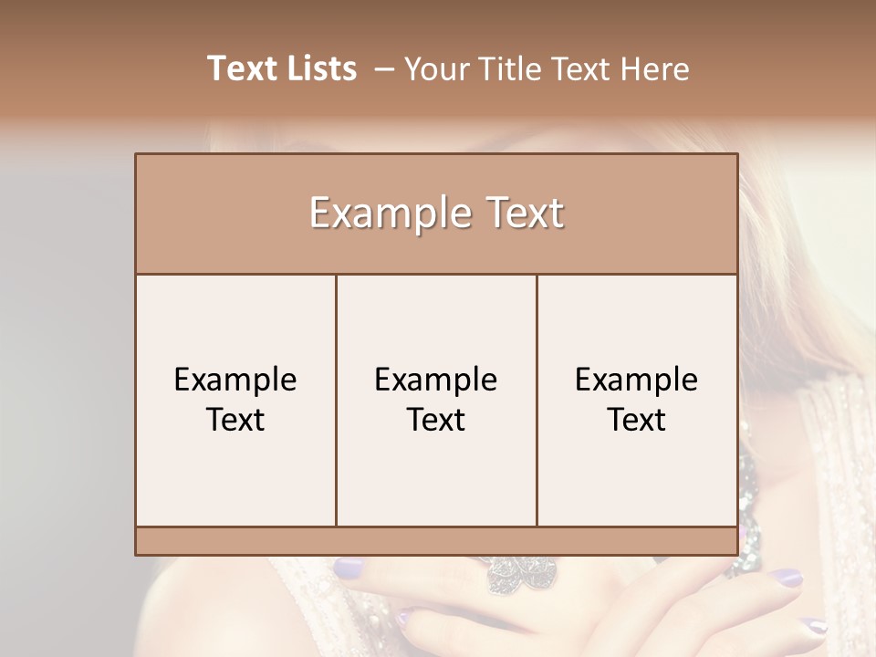 Beauty Gloss Color PowerPoint Template