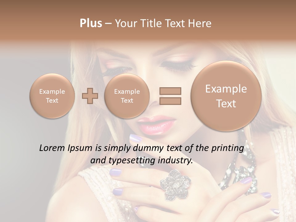 Beauty Gloss Color PowerPoint Template