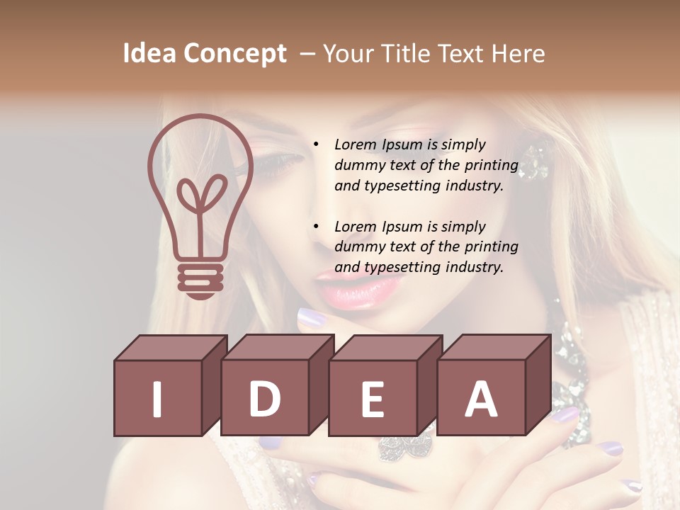 Beauty Gloss Color PowerPoint Template