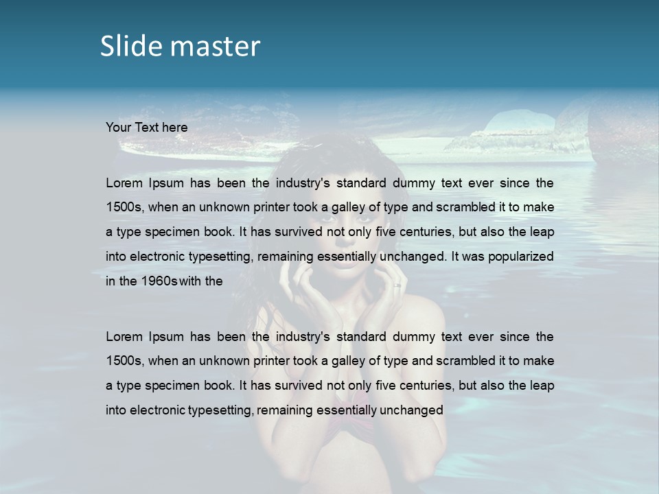 Blonde Tan Sun PowerPoint Template