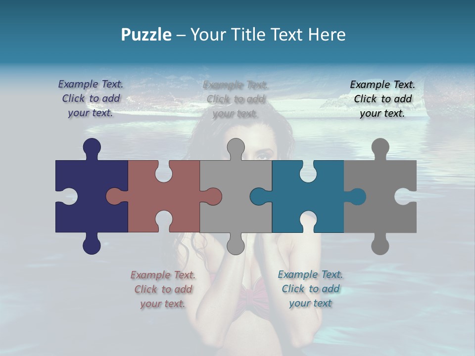 Blonde Tan Sun PowerPoint Template