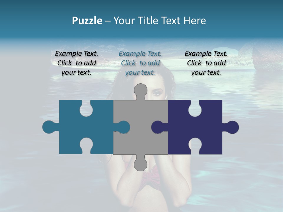 Blonde Tan Sun PowerPoint Template