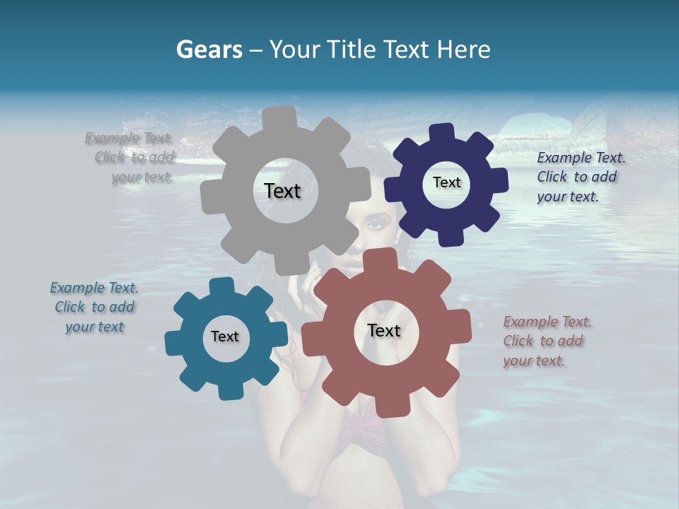 Blonde Tan Sun PowerPoint Template