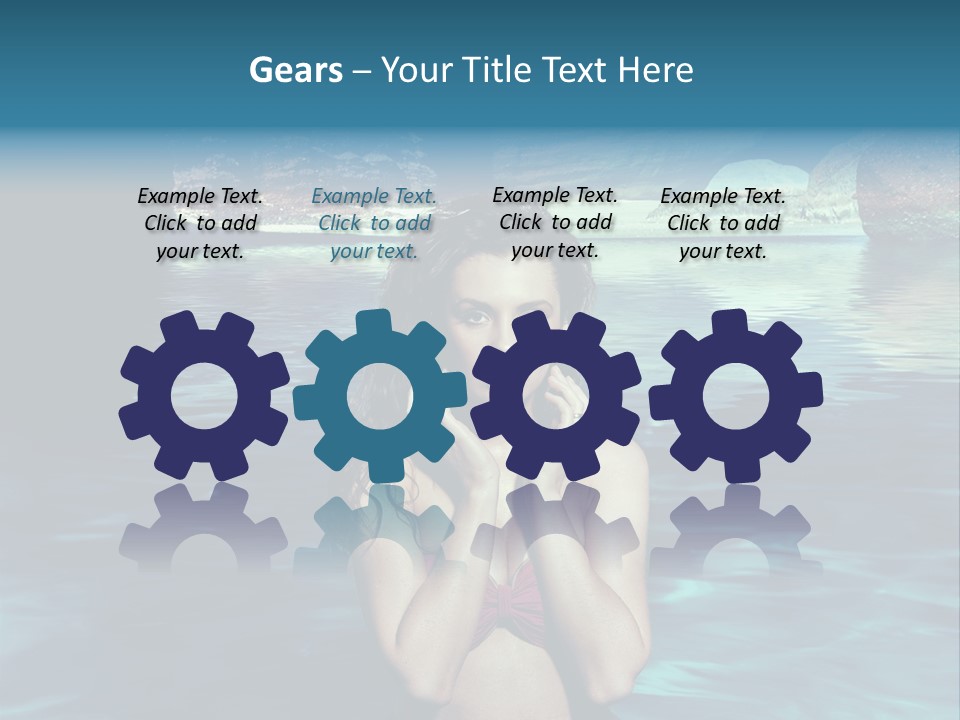 Blonde Tan Sun PowerPoint Template