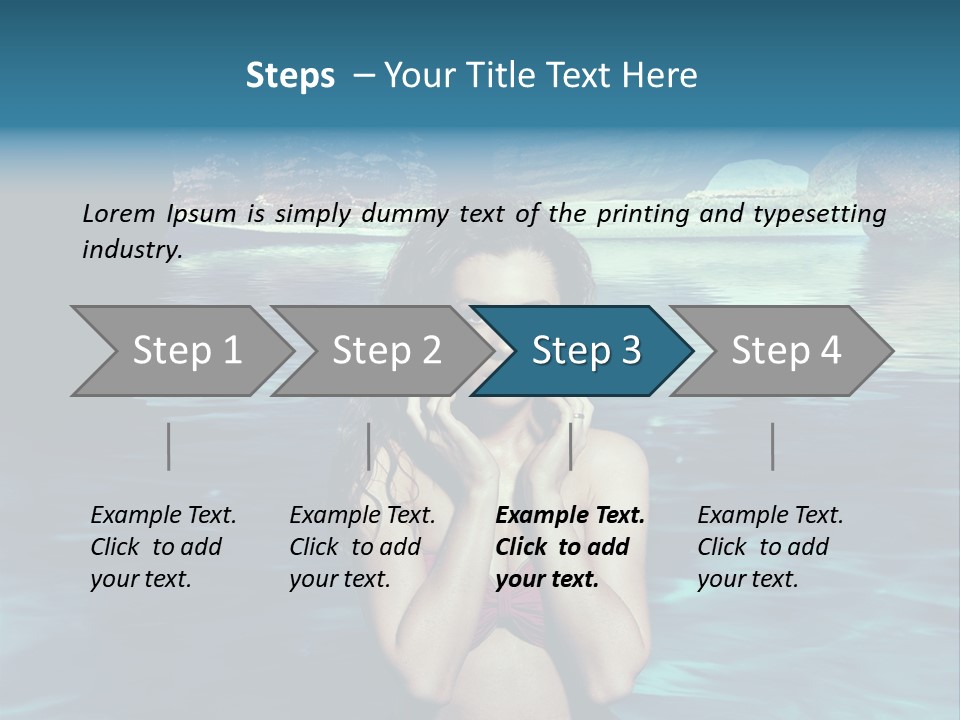 Blonde Tan Sun PowerPoint Template