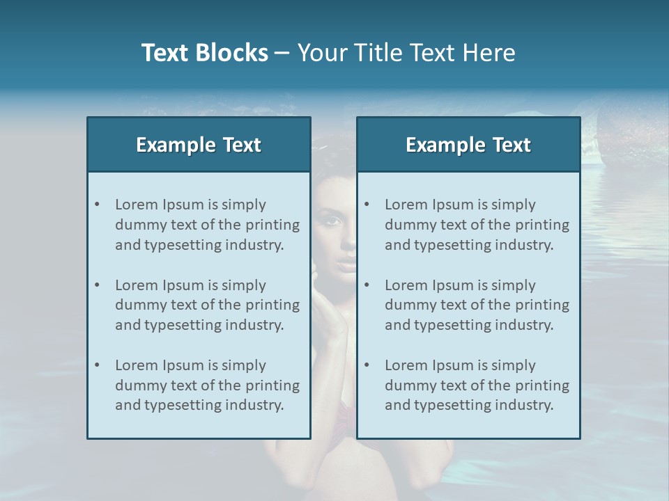 Blonde Tan Sun PowerPoint Template