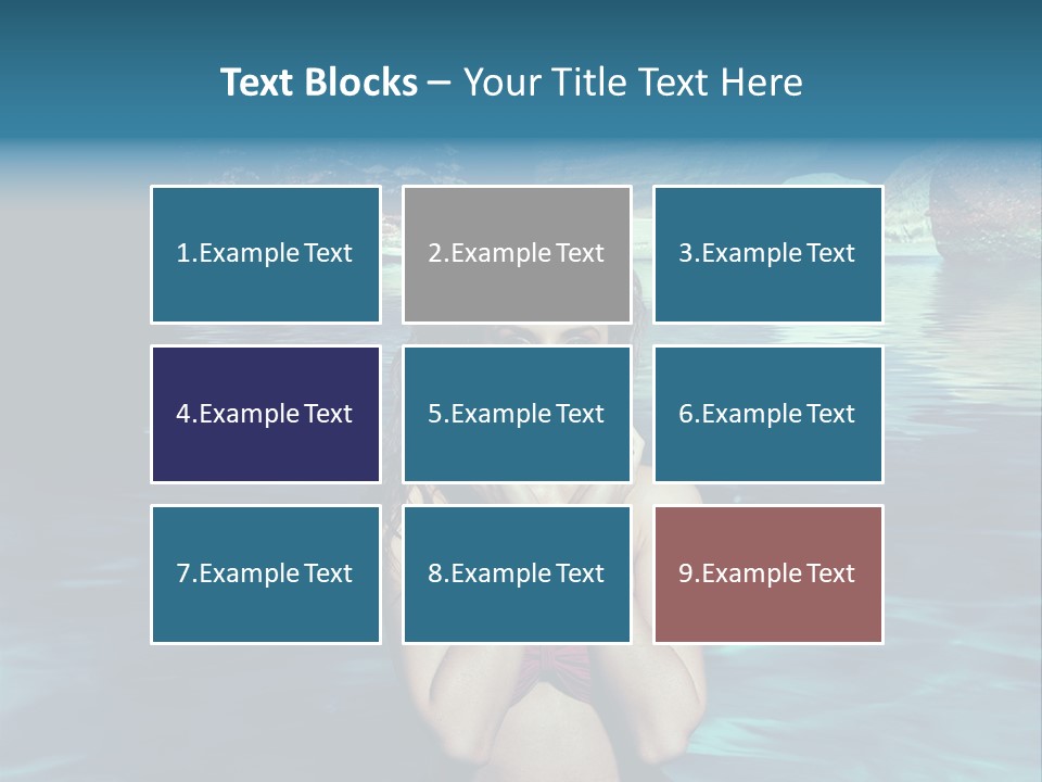 Blonde Tan Sun PowerPoint Template